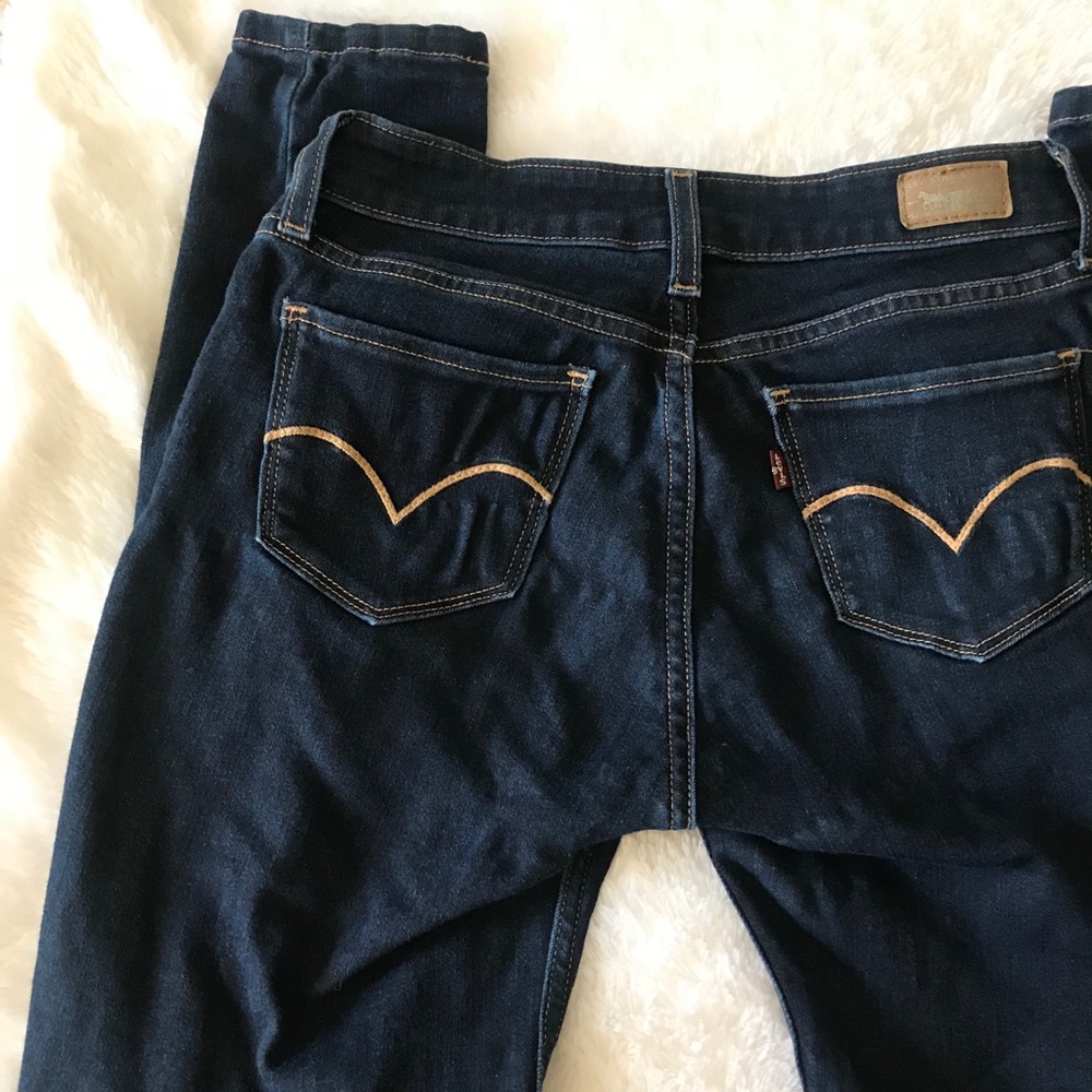 Levi’s Dark Denim Jeans Skinny W26 L30 - Picture 7 of 7
